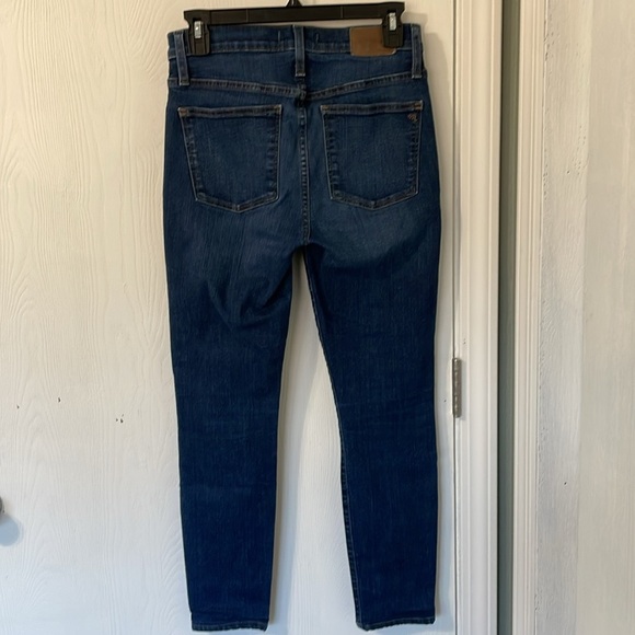 Madewell 9’ High-Rise Skinny Like New Medium Wash Button Up Denim Jeans Size 26 - Picture 6 of 10